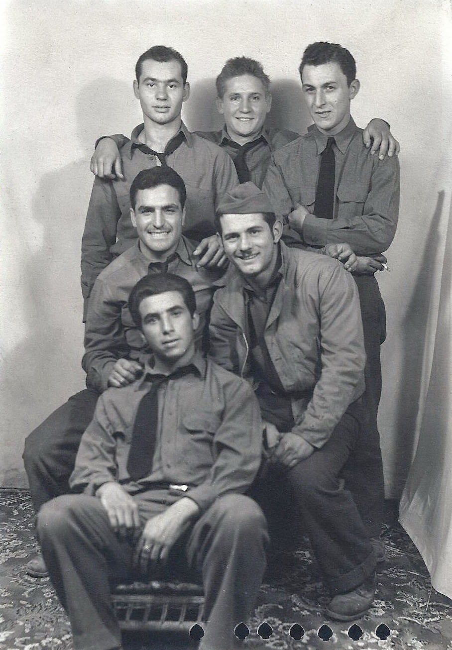 Fred Migliori second row left.